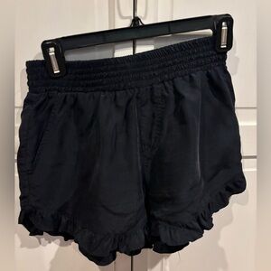 Black Ruffled Women's Shorts